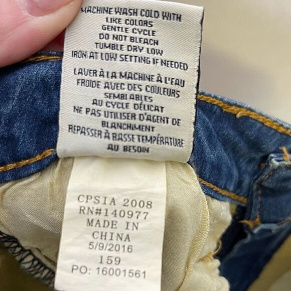 Hudson Girls Disressed Skinny Jeans Cpsia 14 - Picture 4 of 5